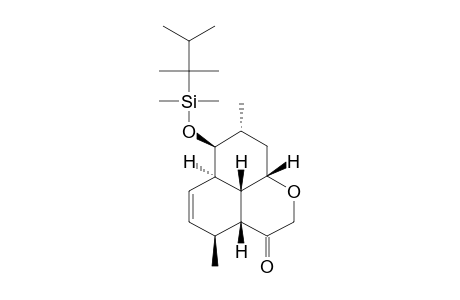 [3AS-3A-ALPHA,4-BETA,6A-BETA,7-BETA,8-ALPHA,9A-ALPHA,9B-ALPHA]-3A,4,6A,7,8,9,9A,9B-OCTA-HYDRO-4,8-DIMETHYL-7-[(THEXYL-DIMETHYLSILYL)-OXY]-NAPH