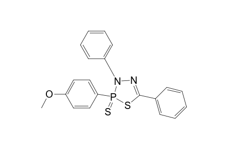 1,3,4,2-Thiadiazaphosphole, 2,3-dihydro-2-(4-methoxyphenyl)-3,5-diphenyl-, 2-sulfide