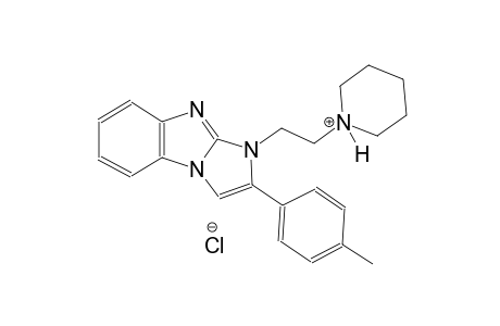 1-{2-[2-(4-methylphenyl)-1H-imidazo[1,2-a]benzimidazol-1-yl]ethyl}piperidinium chloride