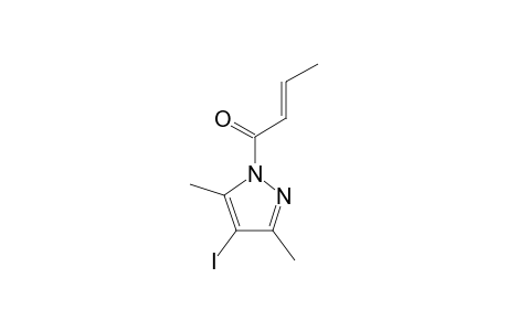 (E)-4-IODO-1-(2-CROTONOYL)-3,5-DIMETHYLPYRAZOLE