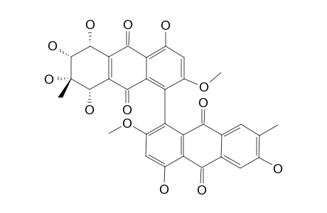 #4;ALTERPORRIOL-V;(1R*,2R*,3S*,4S*)-1,2,2'3,4,8,8'-HEPTAHYDROXY-6,6'-DIMETHOXY-3,3'-DIMETHYL-1,2,3,4-TETRAHYDRO-[5,5'-BIANTHRACENE]-9,9',10,10'-TETRAONE