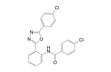 4-chloro-2'-[5-(p-chlorophenyl)-1,3,4-oxadiazol-2-yl]benzanilide