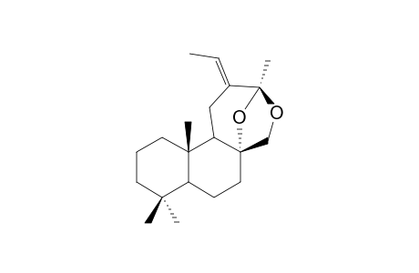 (E)-8,13:13,17-DIEPOXY-12-ETHYLIDENE-14,15-DINORLABDANE