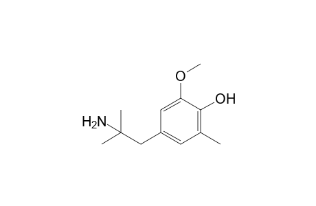 4-(2-amino-2-methylpropyl)-6-methoxy-o-cresol