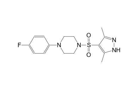 1-[(3,5-dimethyl-1H-pyrazol-4-yl)sulfonyl]-4-(4-fluorophenyl)piperazine