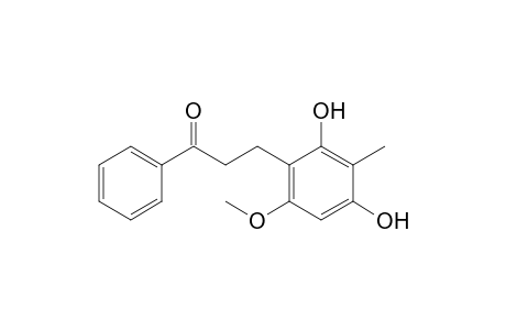 3-(2',4'-Dihydroxy-6'-methoxy-3'-methylphenyl)-1-phenylpropan-1-one