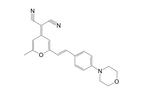 2-(2-Methyl-6-{2-[4-(4-morpholinyl)phenyl]ethenyl}-4H-pyran-4-ylidene)malononitrile