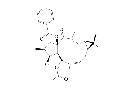 (-)-(6-Z,12-E,2-S,3-S,4-R,5-R,9-S,11-S,15-R)-5-ACETOXY-15-BENZOYLOXYLATHYRA-6,12-DIEN-3-OL-14-ONE