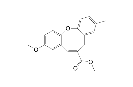 (E)-9-Methoxy-3-methyl-5H-12-oxa-dibenzo[a,d]cyclooctene-6-carboxylic acid methyl ester