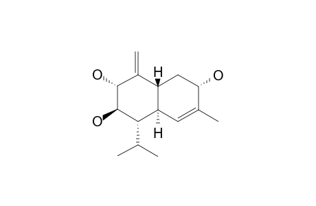 GANOMASTENOL-A;REL-3-ALPHA,8-BETA,9-ALPHA-TRIHYDROXY-CADINA-4,10(15)-DIENE