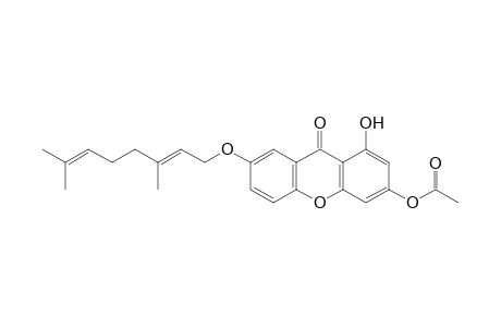 3-Acetoxy-7-geranyloxy-1-hydroxyxanthone