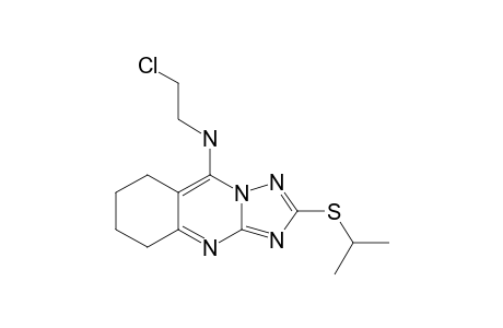 5-(2-CHLOROETHYLAMINO)-2-(1-METHYLETHYLTHIO)-6,7,8,9-TETRAHYDRO-1,2,4-TRIAZOLO-[5,1-B]-QUINAZOLINE