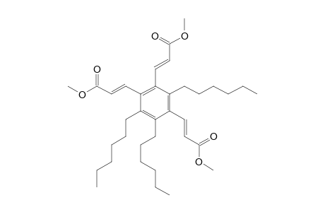 (E)-3-[2,3,6-TRIHEXYL-4,5-BIS-[(E)-2-METHOXYCARBONYLVINYL]-PHENYL]-ACRILIC-ACID-METHYLESTER