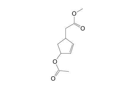 Methyl [4-(acetyloxy)-2-cyclopenten-1-yl]acetate