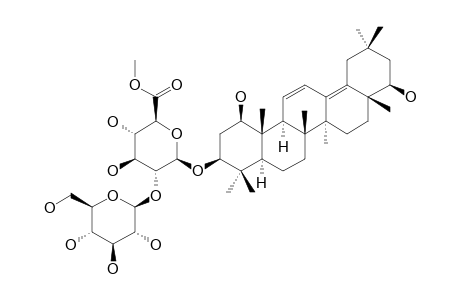 3-BETA-O-BETA-GLUCOPYRANOSYL-(1->2)-BETA-GLUCURONOPYRANOSYL-OLEAN-11,13(18)-DIEN-1-BETA,3-BETA,22-BETA-TRIOL