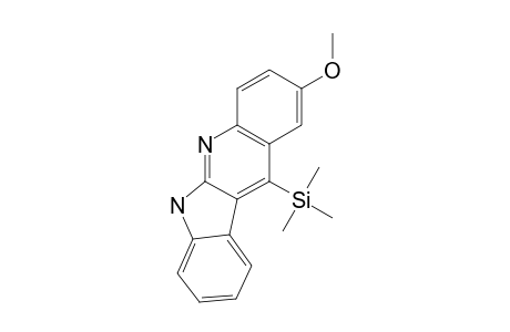 2-METHOXY-11-TRIMETHYLSILYL-6H-INDOLO-[2,3-B]-QUINOLINE