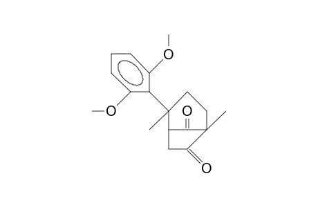 endo-2-(2,6-Dimethoxy-phenyl)-2,5-dimethyl-bicyclo(3.2.1)octane-6,8-dione