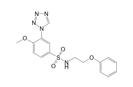 4-Methoxy-N-(2-phenoxyethyl)-3-(1,2,3,4-tetrazol-1-yl)benzenesulfonamide