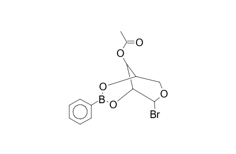 beta-D-RIBOPYRANOSYL BROMIDE, CYCLIC 2,4-(PHENYLBORONATE) 3-ACETATE