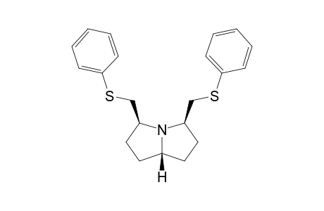 (TRANS)-3,7A-H-(TRANS)-5,7A-H-3,5-BIS-(PHENYLTHIOMETHYL)-PYRROLIZIDINE