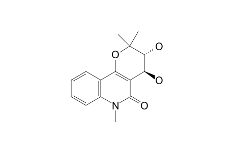 (3R,4S)-3,4-dihydroxy-2,2,6-trimethyl-3,4-dihydropyrano[5,6-c]quinolin-5-one