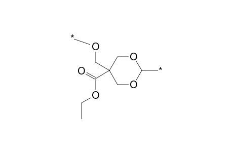 Poly(oxymethylene-5-ethoxycarbonyl-1,3-dioxacyclohexylene)