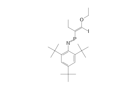 Z-3-ETHYL-4-ETHOXY-1-(2,4,6-TRI-TERT.-BUTYLPHENYL)-4-IODO-1-AZAPHOSPHABUTA-1,3-DIENE