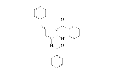 2-[(1Z,3E)-1-BENZAMIDO-4-PHENYL-1,3-BUTADIEN-1-YL]-3,1-BENZOXAZIN-4(H)-ONE