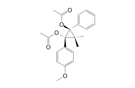 1-(4-Methoxyphenyl)-3,3-dimethyl-2-phenylcyclopropane-trans-1,2-diyl diacetate