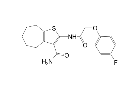 2-{[(4-fluorophenoxy)acetyl]amino}-5,6,7,8-tetrahydro-4H-cyclohepta[b]thiophene-3-carboxamide