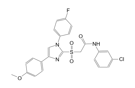 N-(3-chlorophenyl)-2-{[1-(4-fluorophenyl)-4-(4-methoxyphenyl)-1H-imidazol-2-yl]sulfonyl}acetamide