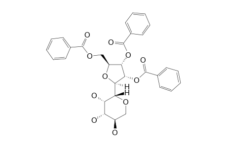 (3S,4R,5R)-3,4,5-TRIHYDROXY-(6S)-6-(2,3,5-TRI-O-BENZOYL-BETA-D-RIBOFURANOSYL)-TETRAHYDROPYRAN