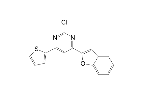 4-(1-benzofuran-2-yl)-2-chloranyl-6-thiophen-2-yl-pyrimidine