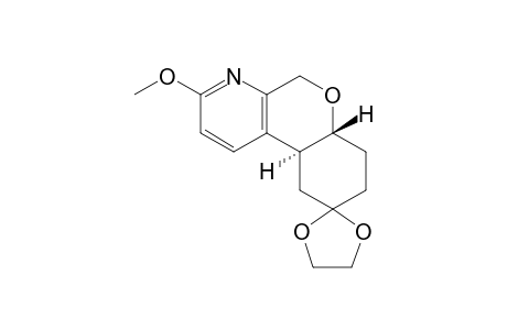 3-METHOXY-6A,7,8,9,10,10A-HEXYHYDRO-5-H-CHROMENO-[3.4-B]-PYRIDIN-9-ONE_ETHYLENE_ACETAL