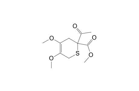 5,6-Dihydro-3,4-dimethoxy-6-acetyl-6-(carboxymethyl)-2H-thiopyran