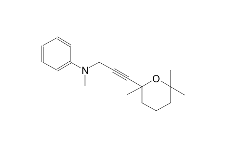 benzenamine, N-methyl-N-[3-(tetrahydro-2,6,6-trimethyl-2H-pyran-2-yl)-2-propynyl]-