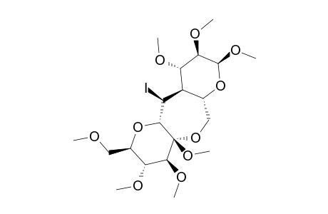 #21;METHYL-(2S,4AS)-2',6-ANHYDRO-(2',3',4',6'-TETRA-O-METHYL-ALPHA-D-ARABINO-HEX-2'-ULOPYRANOSYL-(1->4A)-2,3-DI-O-METHYL-4A-IODO-4A-CARBA-ALPHA-D-GLUCOPYRANOSI