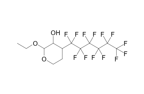 2-Ethoxy-4-(perfluorohexyl)-tetrahydro-3H-pyran-3-ol