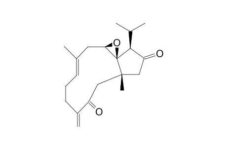 (1R*,10R*,11S*,12R*)-DOLABELLA-4(16),7-DIENE-10,11-EPOXY-3,13-DIONE