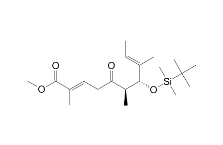 (6R,7S,2E,8E)-7-(TERT.-BUTYLDIMETHYLSILYLOXY)-5-OXO-2,6,8-TRIMETHYL-2,8-DECADIENOIC-ACID-METHYLESTER