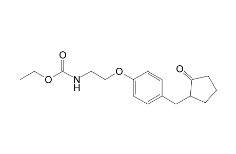 Ethyl N-[2-[4-[(2-oxidanylidenecyclopentyl)methyl]phenoxy]ethyl]carbamate