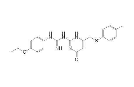 N-(4-ethoxyphenyl)-N'-(6-{[(4-methylphenyl)sulfanyl]methyl}-4-oxo-1,4-dihydro-2-pyrimidinyl)guanidine