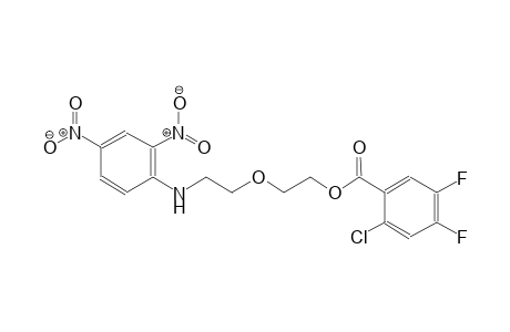 2-[2-(2,4-dinitroanilino)ethoxy]ethyl 2-chloro-4,5-difluorobenzoate