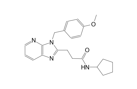 3H-imidazo[4,5-b]pyridine-2-propanamide, N-cyclopentyl-3-[(4-methoxyphenyl)methyl]-