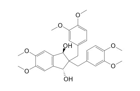 (1R,3R)-2,2-bis[(3,4-dimethoxyphenyl)methyl]-5,6-dimethoxy-1,3-dihydroindene-1,3-diol