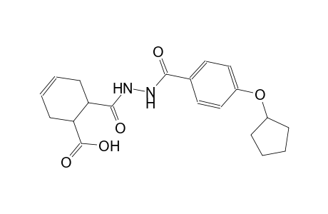 6-({2-[4-(cyclopentyloxy)benzoyl]hydrazino}carbonyl)-3-cyclohexene-1-carboxylic acid