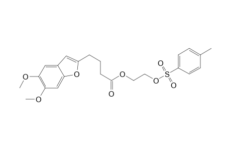 2-Benzofuranbutanoic acid, 5,6-dimethoxy-, 2-[[(4-methylphenyl)sulfonyl]oxy]ethyl ester