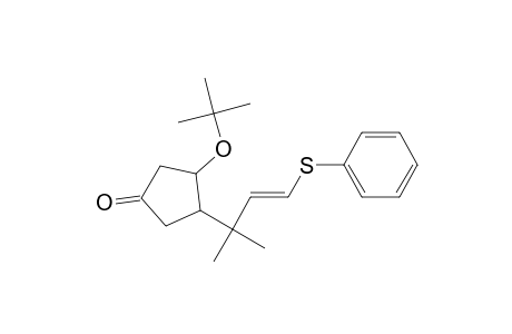 Cyclopentanone, 3-(1,1-dimethylethoxy)-4-[1,1-dimethyl-3-(phenylthio)-2-propenyl]-, [1.alpha.,2.beta.(E)]-(.+-.)-