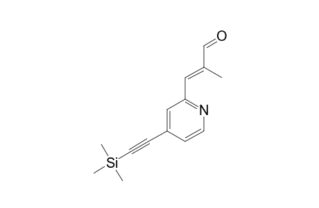 2-[(1E)-3-FORMIL-2-METHYLPROP-1-EN-1-YL]-4-[2-TRIMETHYLSILYLETH-1-YN-1-YL]-PYRIDINE