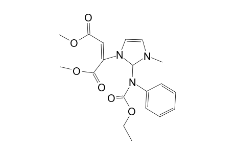 Dimethyl {3-methyl-2-[(ethoxycarbonyl)anilino]-2,3-dihydro-1H-imidazol-1-yl}-2-butene-dioate